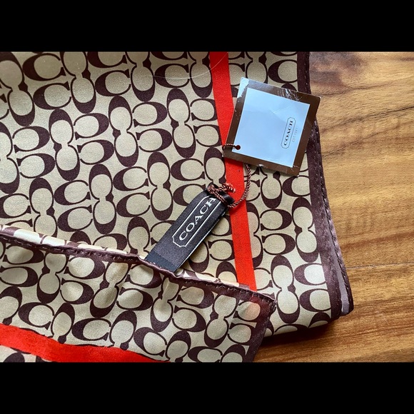 NWT Coach Silk CC Scarf - Picture 6 of 6
